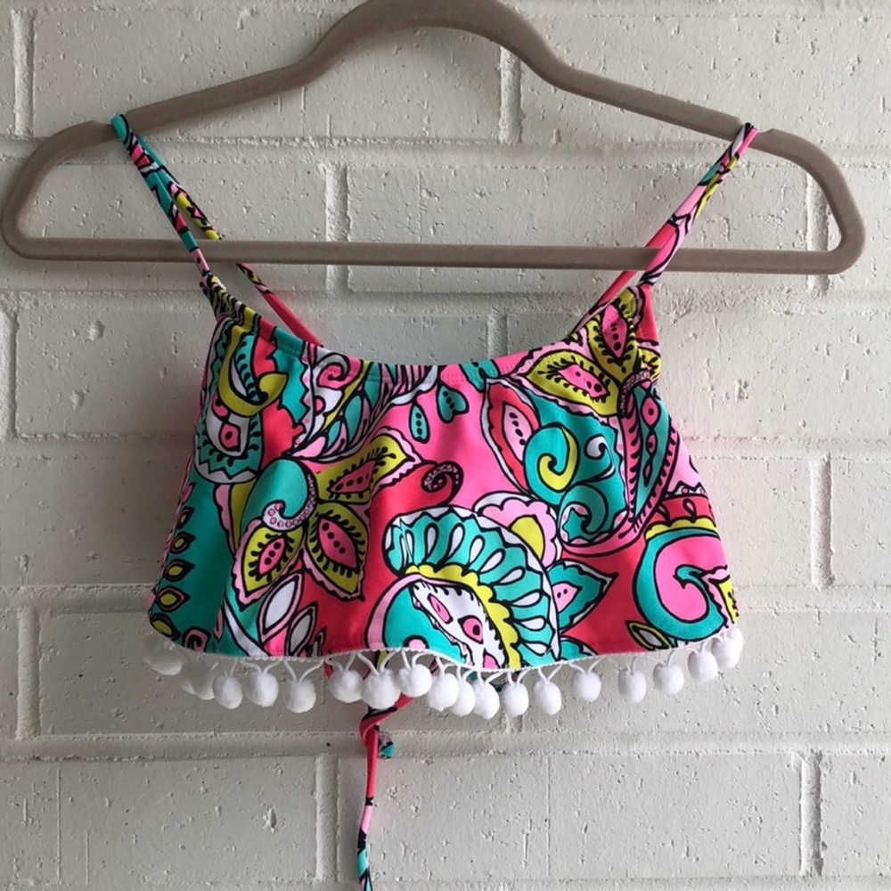 Gianni Bini Paisley Pom Pom Bikini